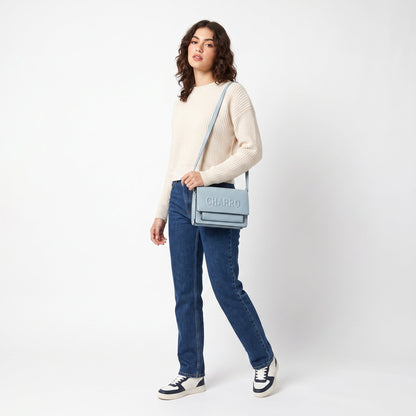 Charro Shoulder Bag with Embossed Logo