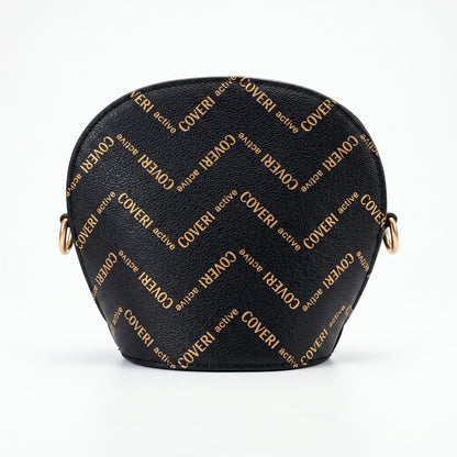Coveri Active Borsa a Tracolla Tonda, Monogram con Farfalle