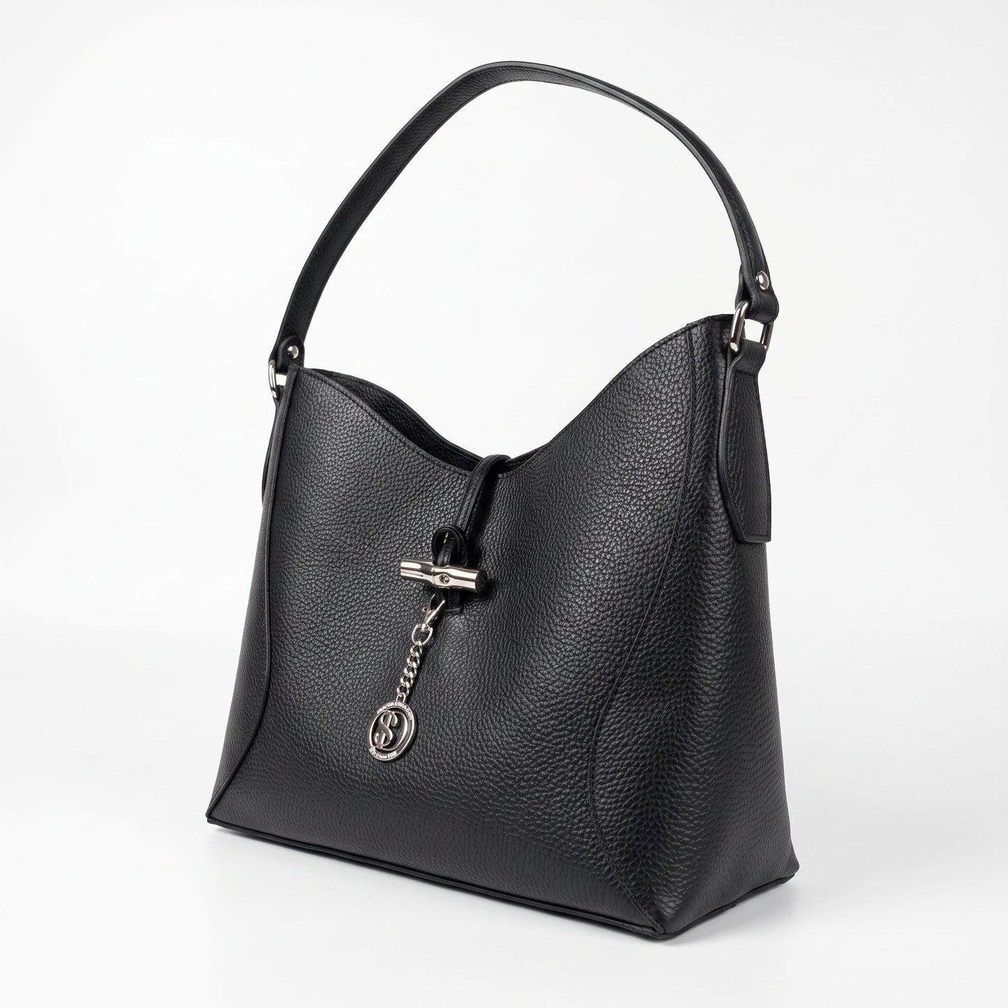 Stile Donna Bags - Lorenza Borsa a Tracolla Grande in Vera Pelle