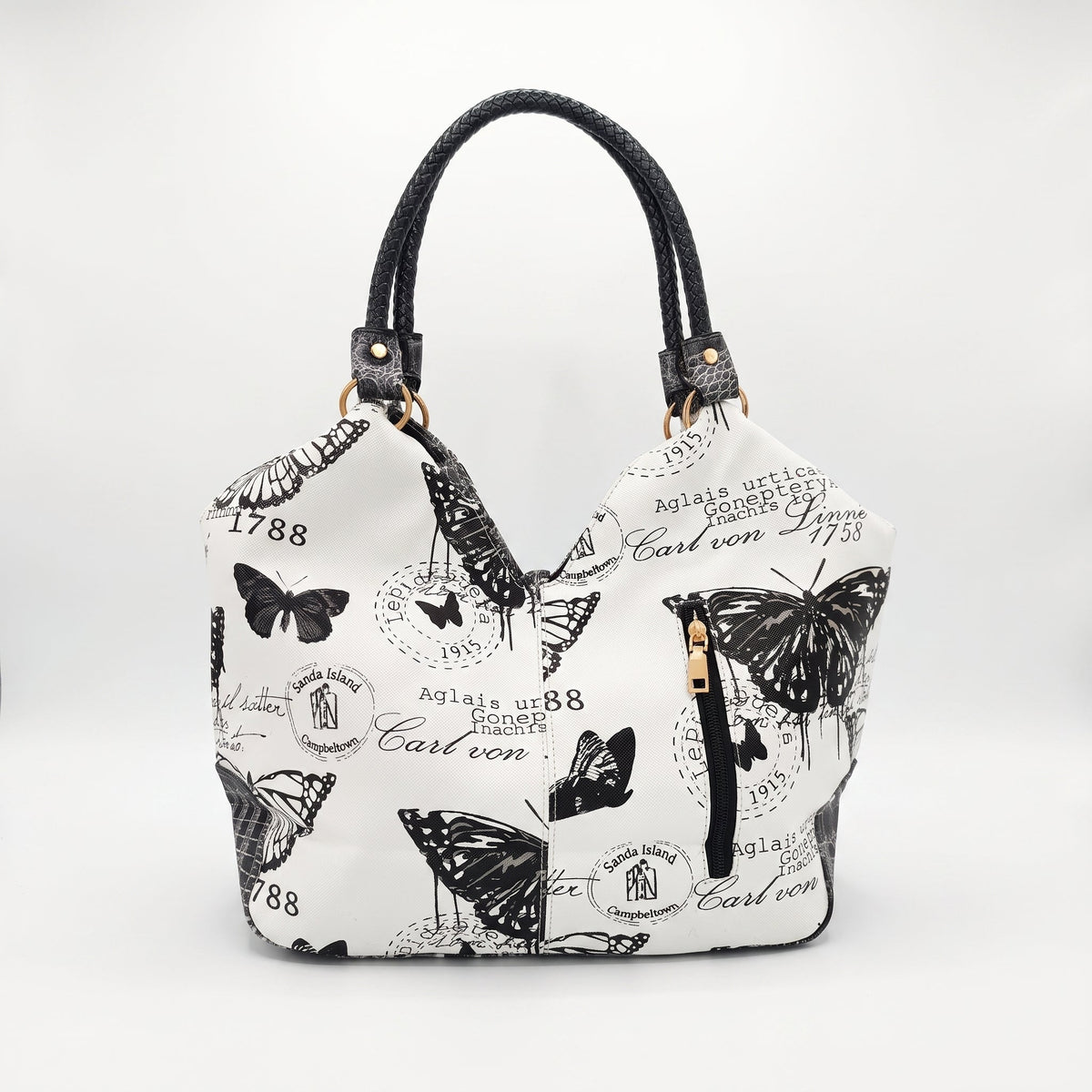 Stile Donna Bags - Adelina Butterfly Canvas Handbag