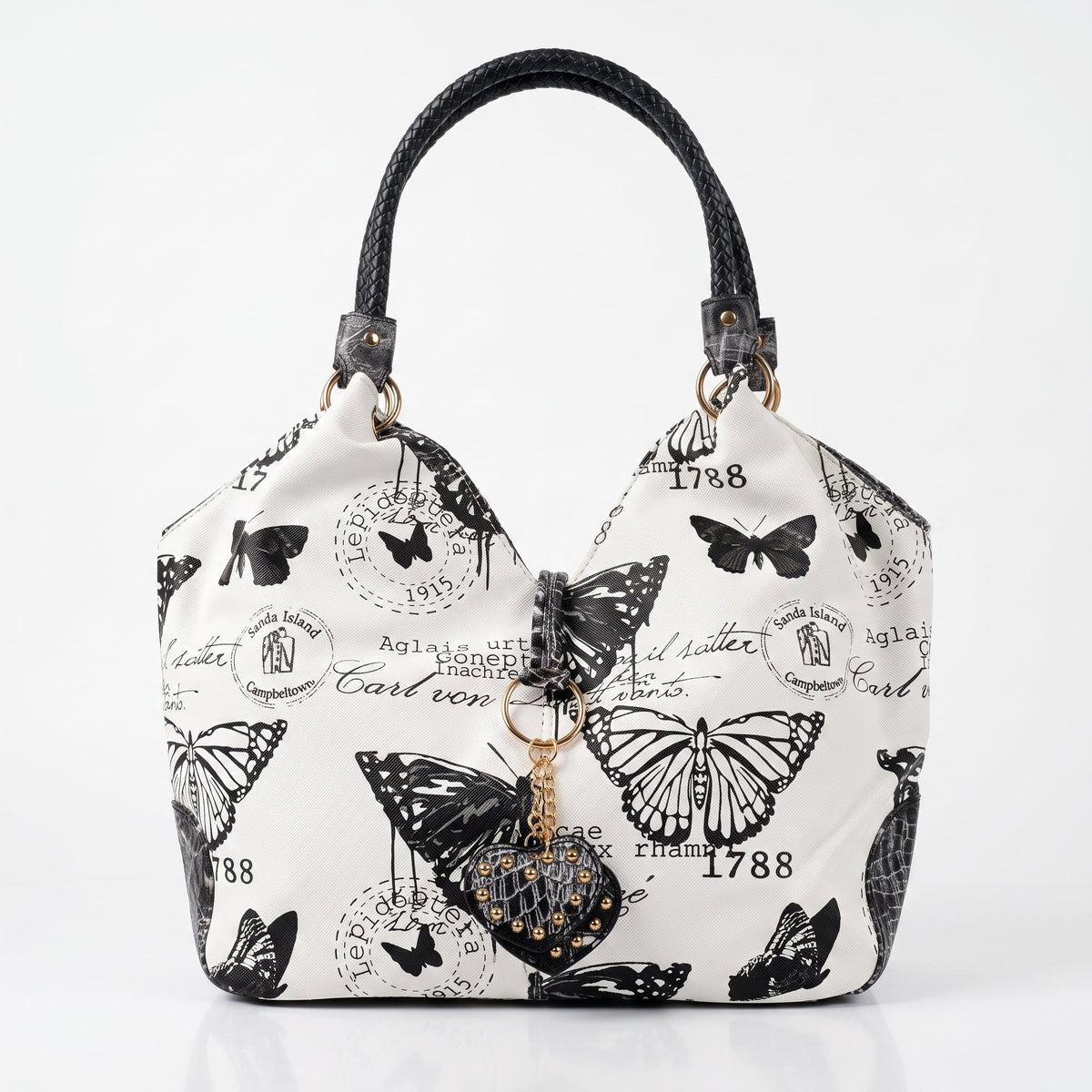 Stile Donna Bags - Adelina Butterfly Canvas Handbag