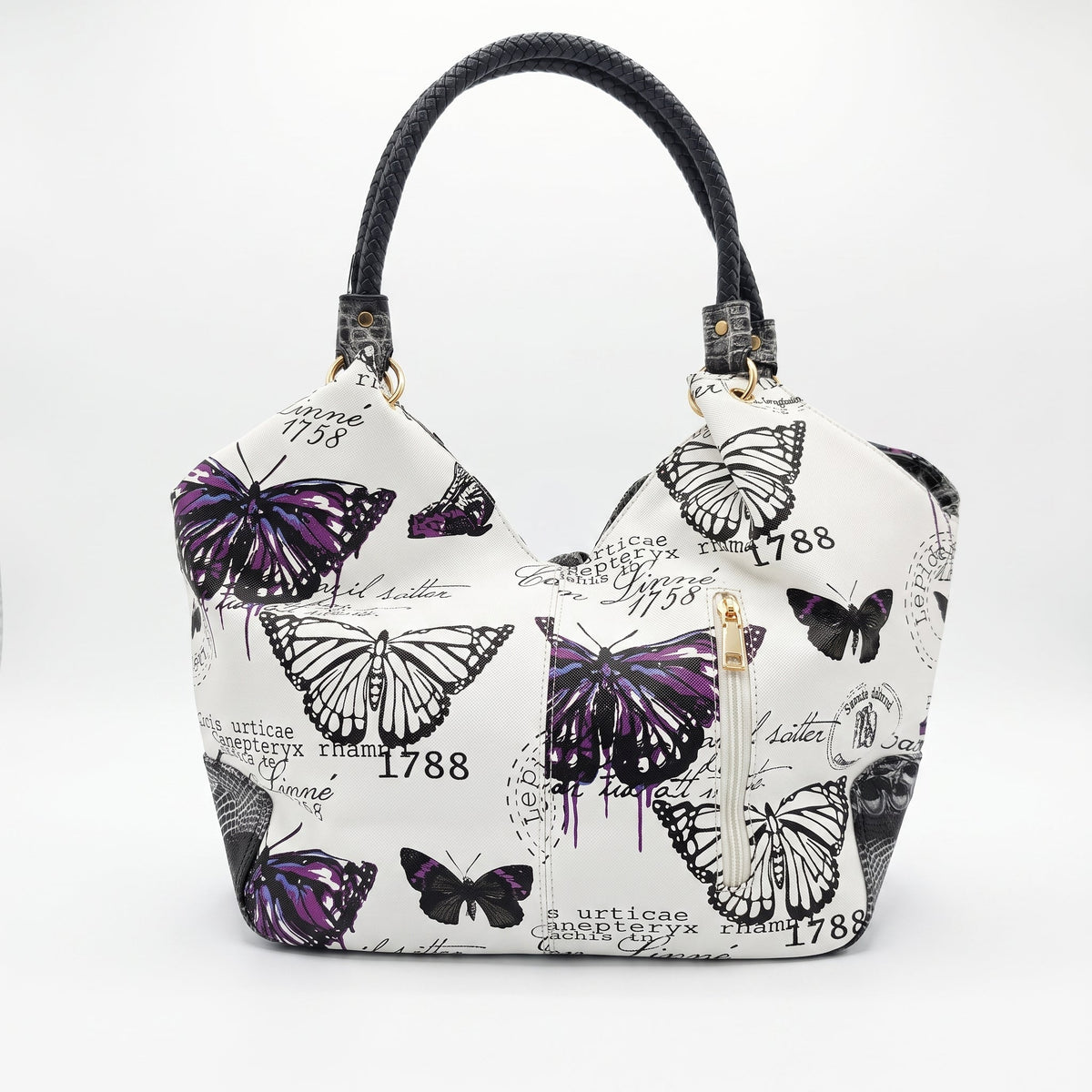 Stile Donna Bags - Adelina Butterfly Canvas Handbag