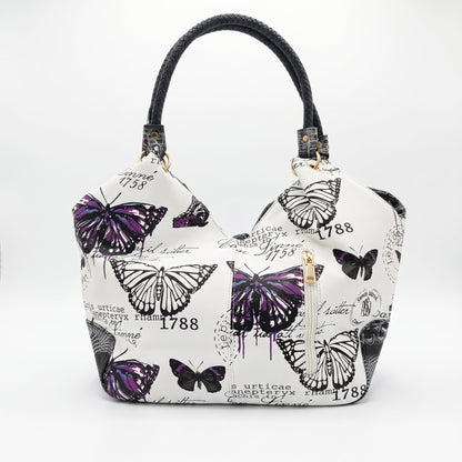 Stile Donna Bags - Adelina Butterfly Canvas Handbag