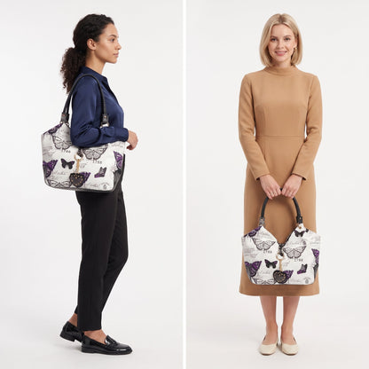 Stile Donna Bags - Adelina Butterfly Canvas Handbag