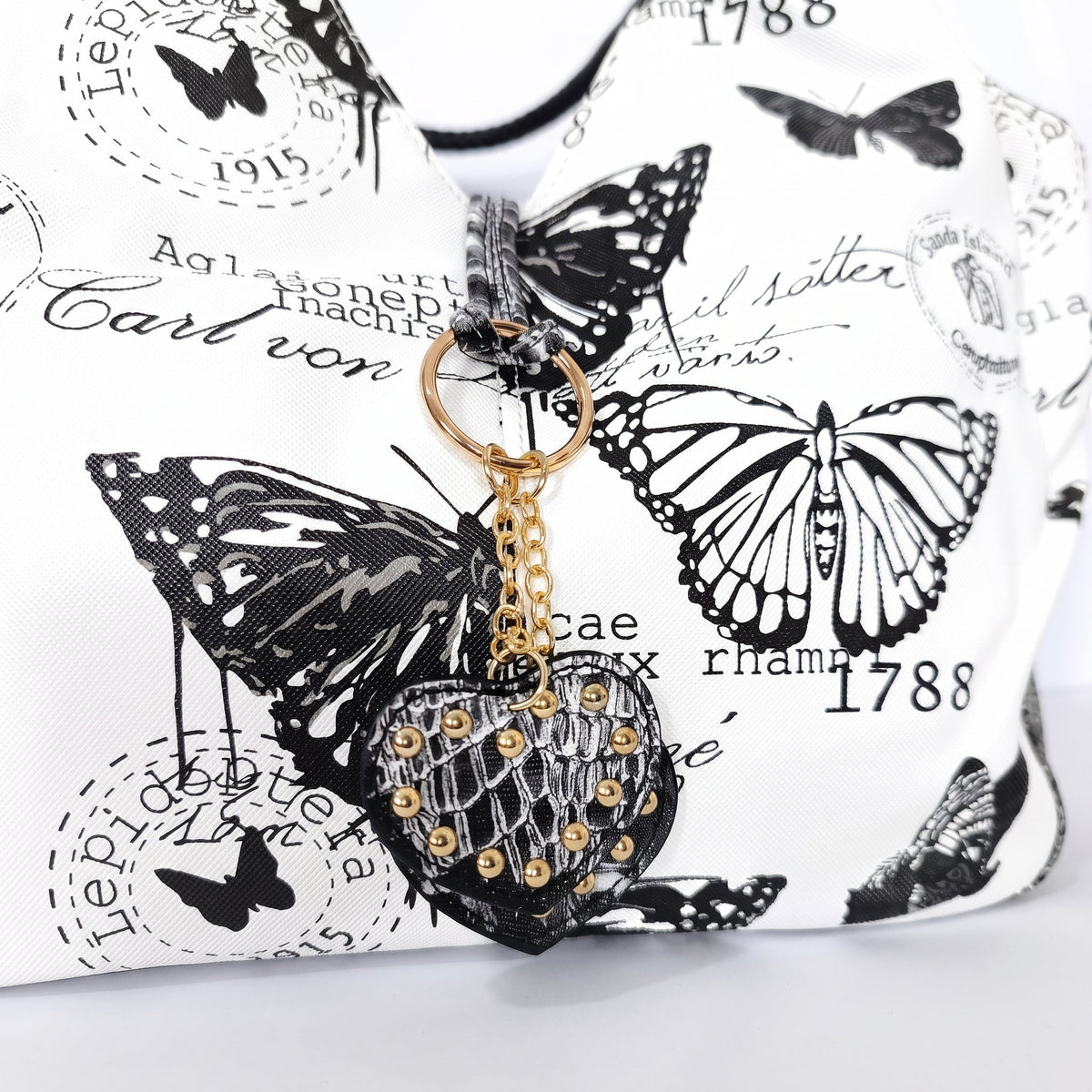 Stile Donna Bags - Adelina Butterfly Canvas Handbag