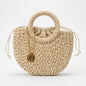 Stile Donna Bags - Alessia Half-Moon Raffia Bag