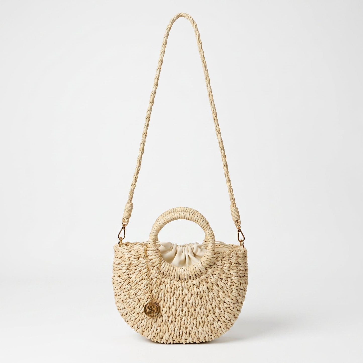 Stile Donna Bags - Alessia Borsa Semilunare in Rafia