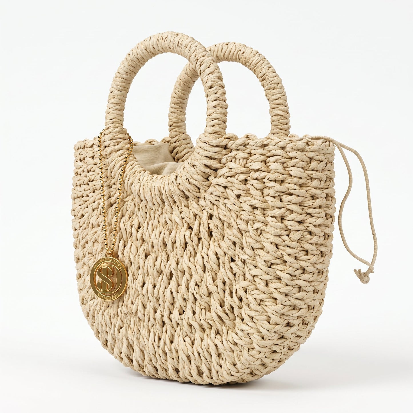 Stile Donna Bags - Alessia Borsa Semilunare in Rafia