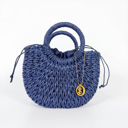 Stile Donna Bags - Alessia Borsa Semilunare in Rafia