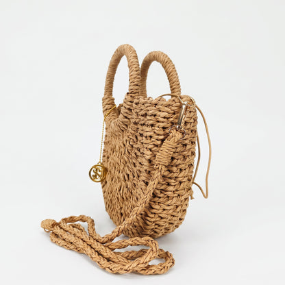 Stile Donna Bags - Alessia Borsa Semilunare in Rafia