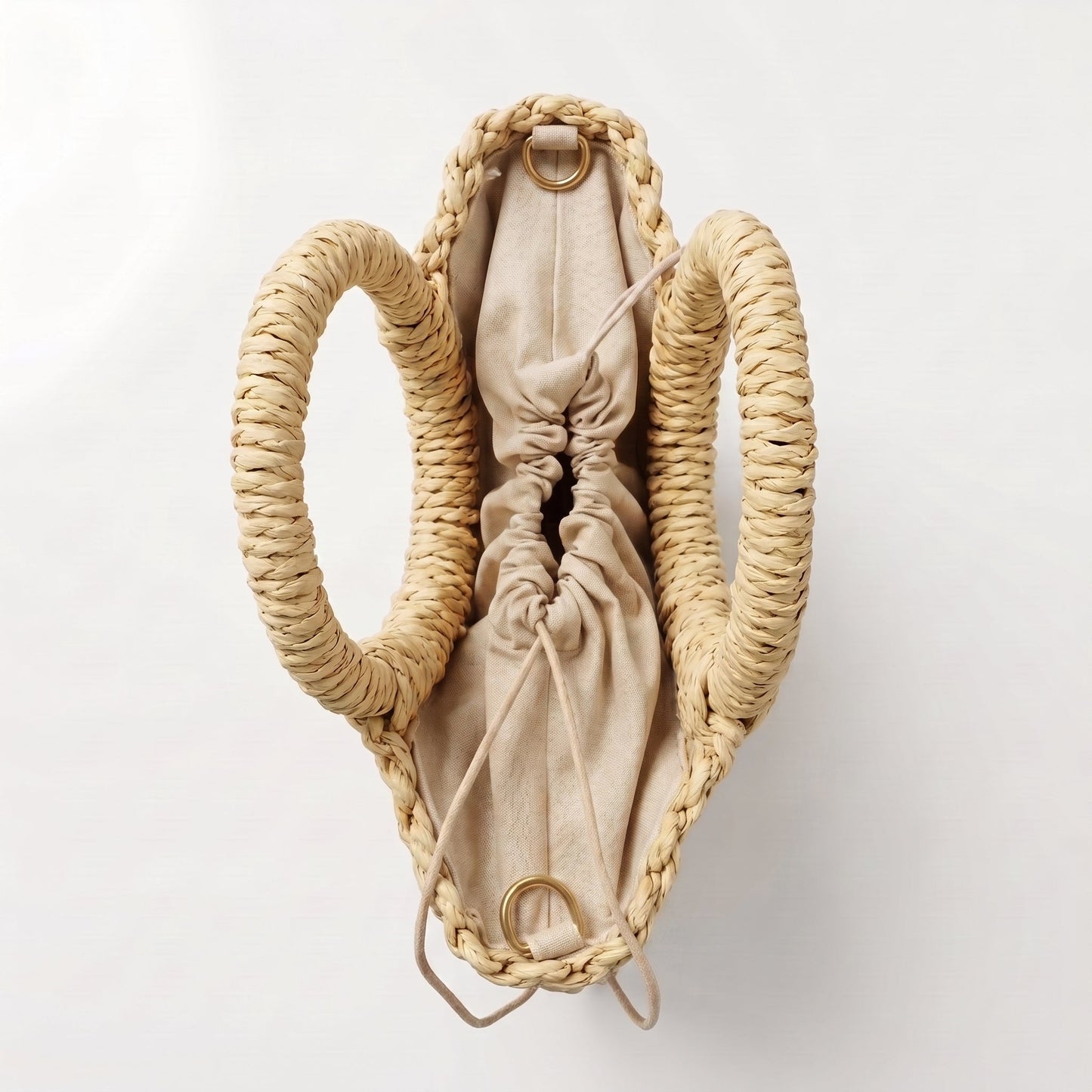 Stile Donna Bags - Alessia Borsa Semilunare in Rafia
