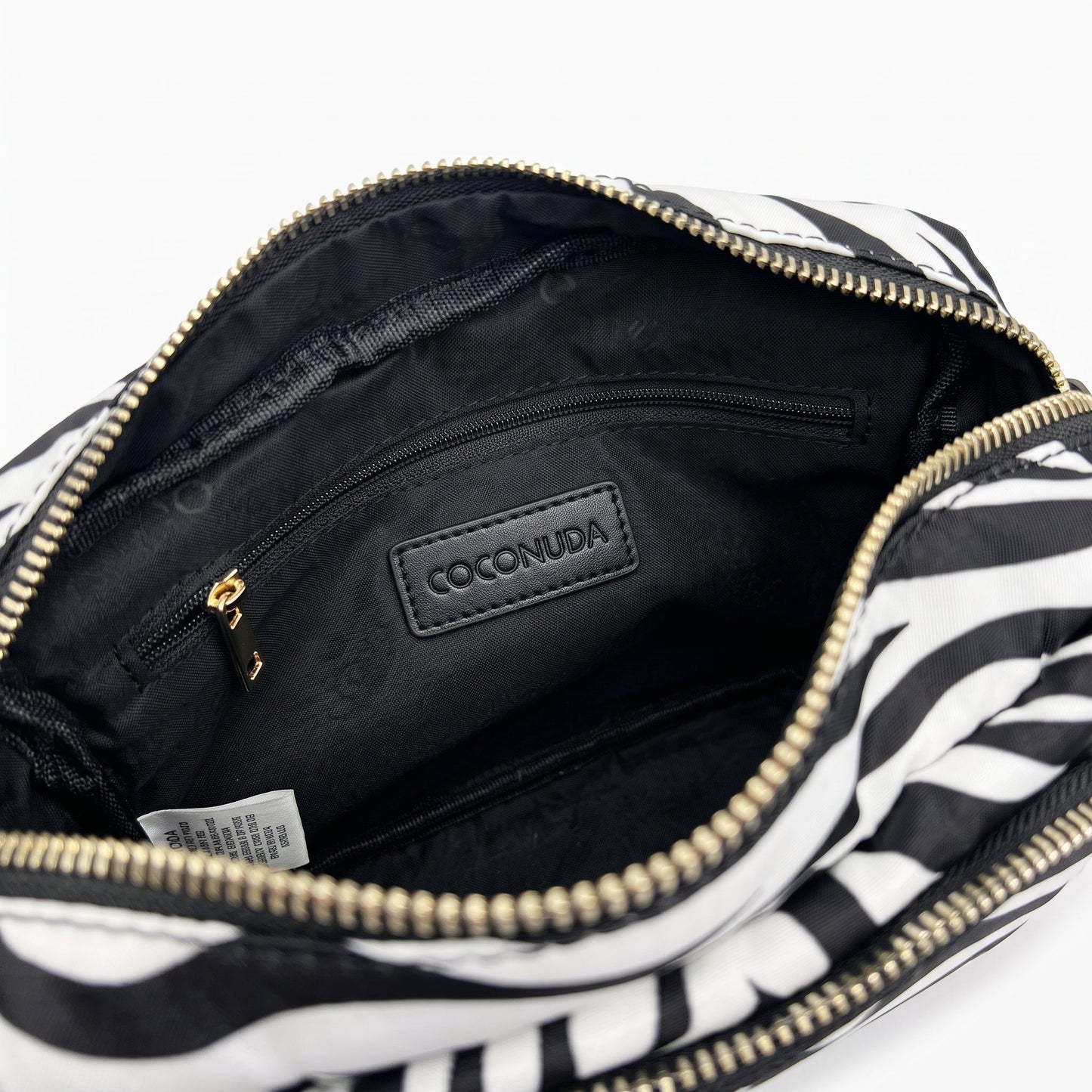 Coconuda Borsa Zebrata in Nylon con Stampa Animalier