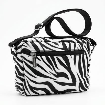 Coconuda Borsa Zebrata in Nylon con Stampa Animalier