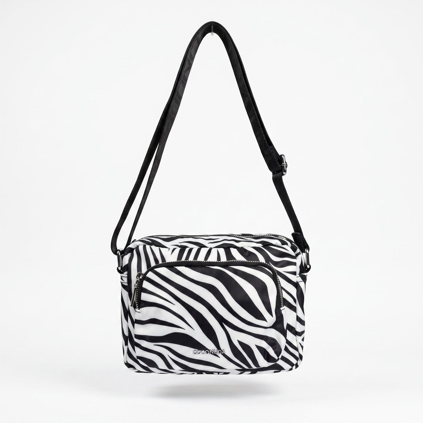 Coconuda Borsa Zebrata in Nylon con Stampa Animalier