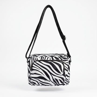Coconuda Borsa Zebrata in Nylon con Stampa Animalier