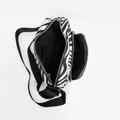 Coconuda Borsa Zebrata in Nylon con Stampa Animalier