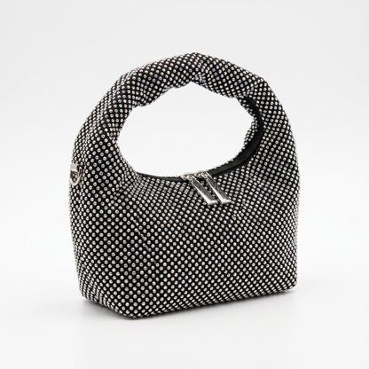 Stile Donna Bags - Borsa da Sera in Mesh di Strass Oro