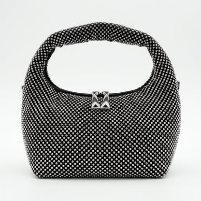 Stile Donna Bags - Borsa da Sera in Mesh di Strass Oro