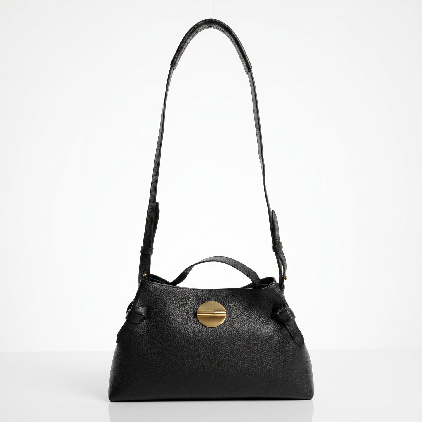 Stile Donna Bags - Livia Borsa in Vera Pelle con Disco Oro