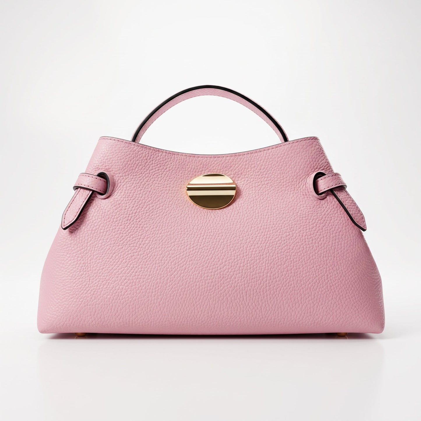 Stile Donna Bags - Livia Borsa in Vera Pelle con Disco Oro