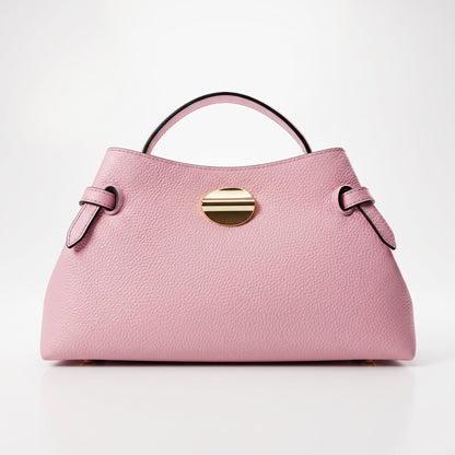 Stile Donna Bags - Livia Borsa in Vera Pelle con Disco Oro