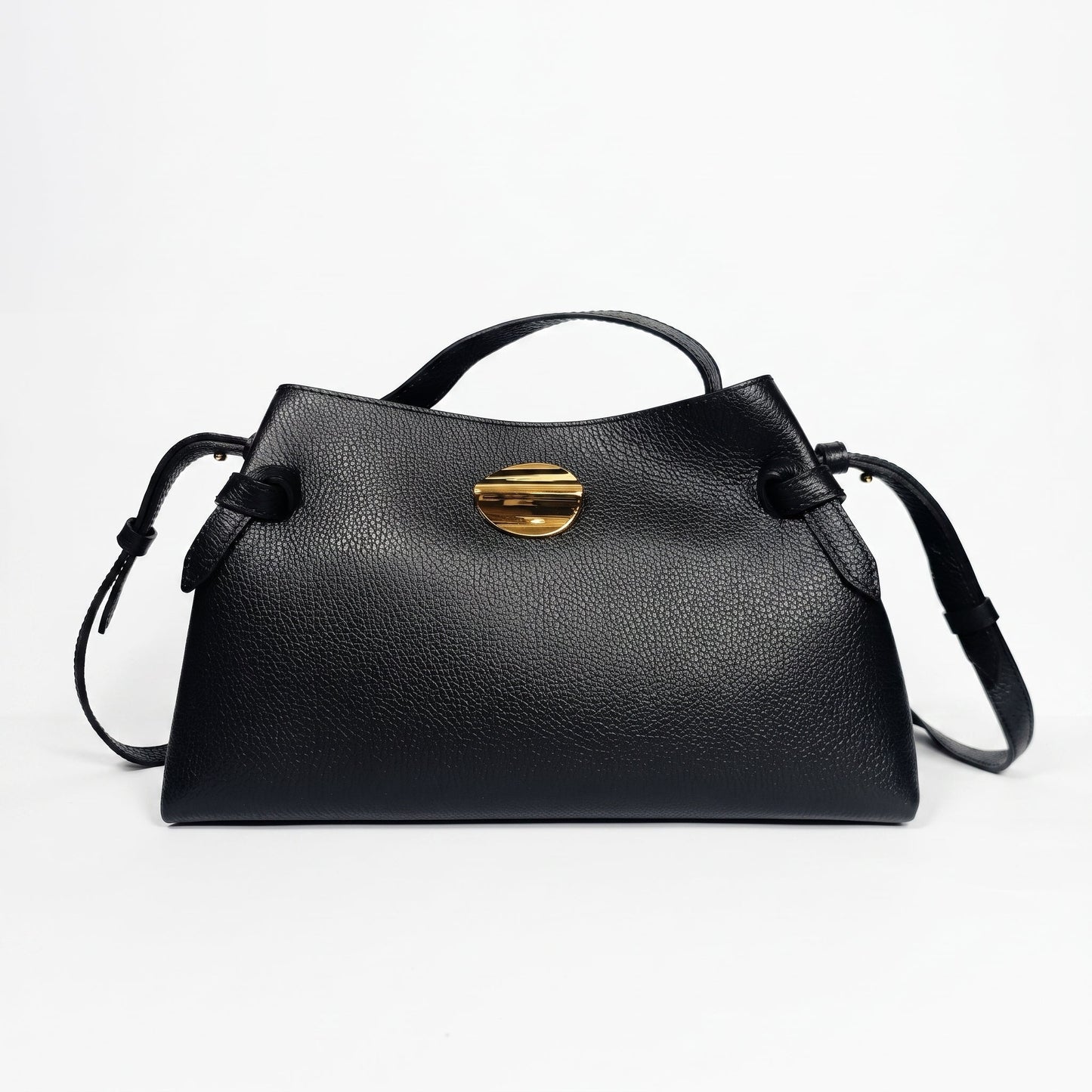 Stile Donna Bags - Livia Borsa in Vera Pelle con Disco Oro