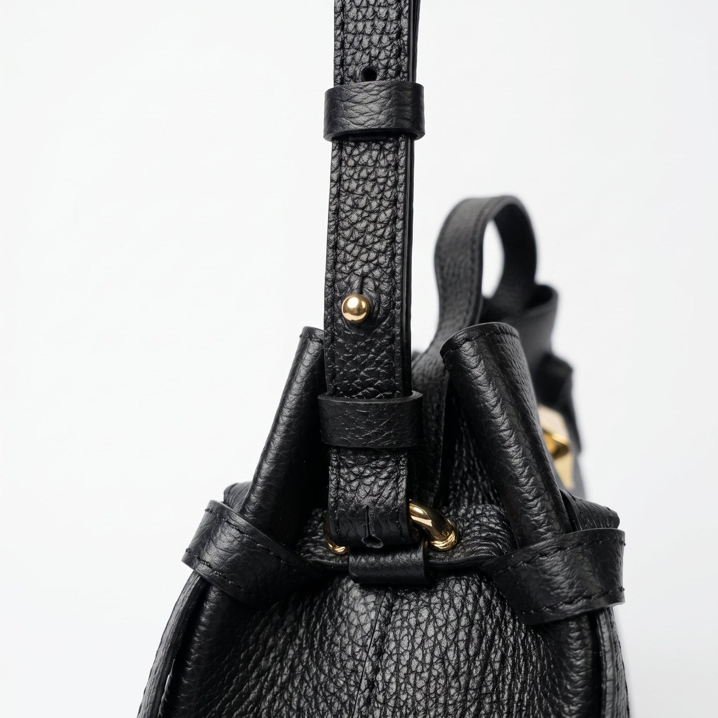 Stile Donna Bags - Livia Borsa in Vera Pelle con Disco Oro
