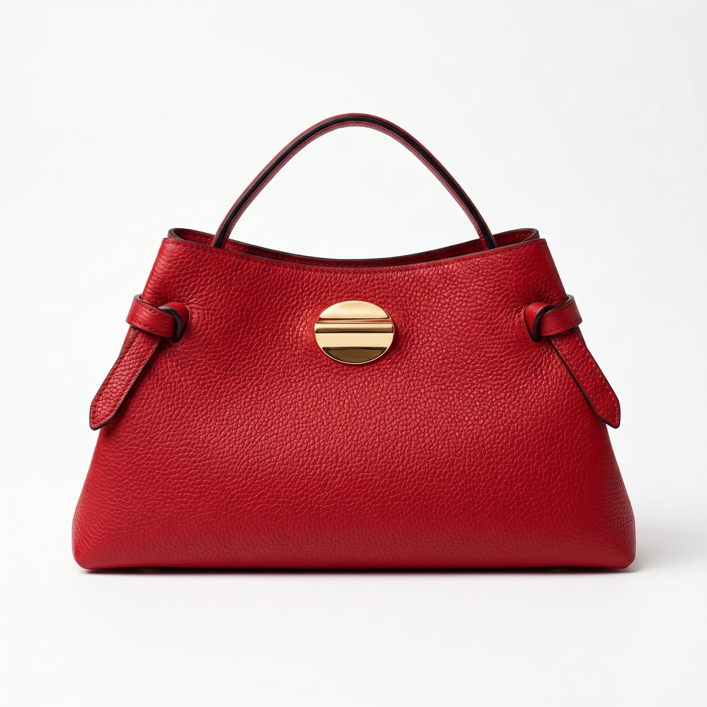 Stile Donna Bags - Livia Borsa in Vera Pelle con Disco Oro