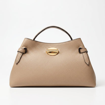 Stile Donna Bags - Livia Borsa in Vera Pelle con Disco Oro
