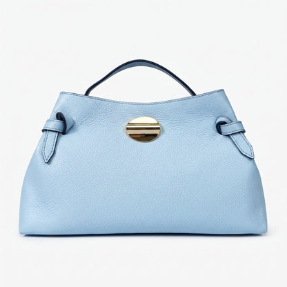 Stile Donna Bags - Livia Borsa in Vera Pelle con Disco Oro