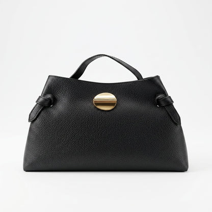 Stile Donna Bags - Livia Borsa in Vera Pelle con Disco Oro