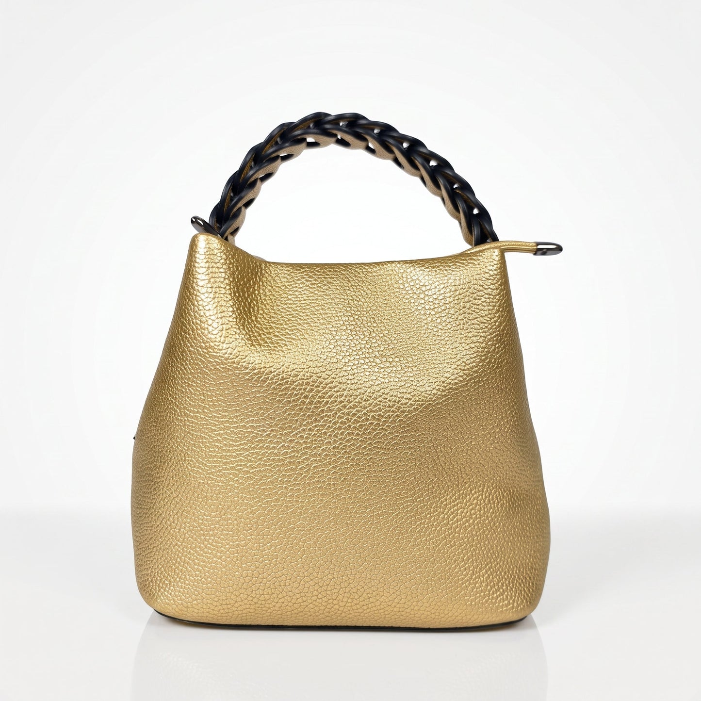 Stile Donna Bags - Borsa Secchiello Manico Intrecciato