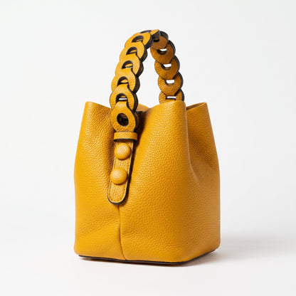 Stile Donna Bags - Borsa Secchiello Manico Intrecciato