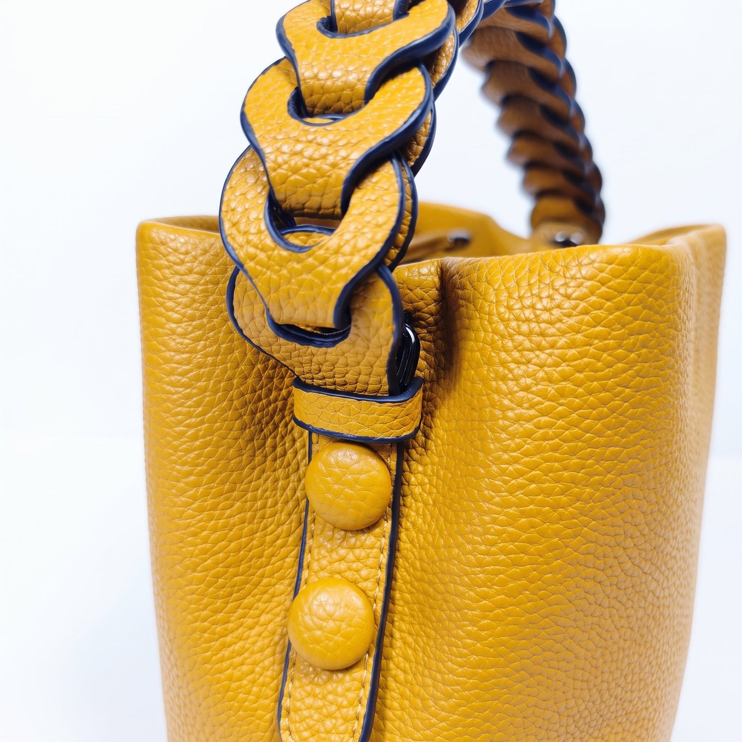 Stile Donna Bags - Borsa Secchiello Manico Intrecciato