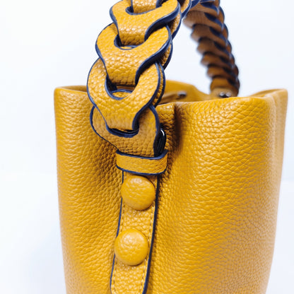 Stile Donna Bags - Borsa Secchiello Manico Intrecciato