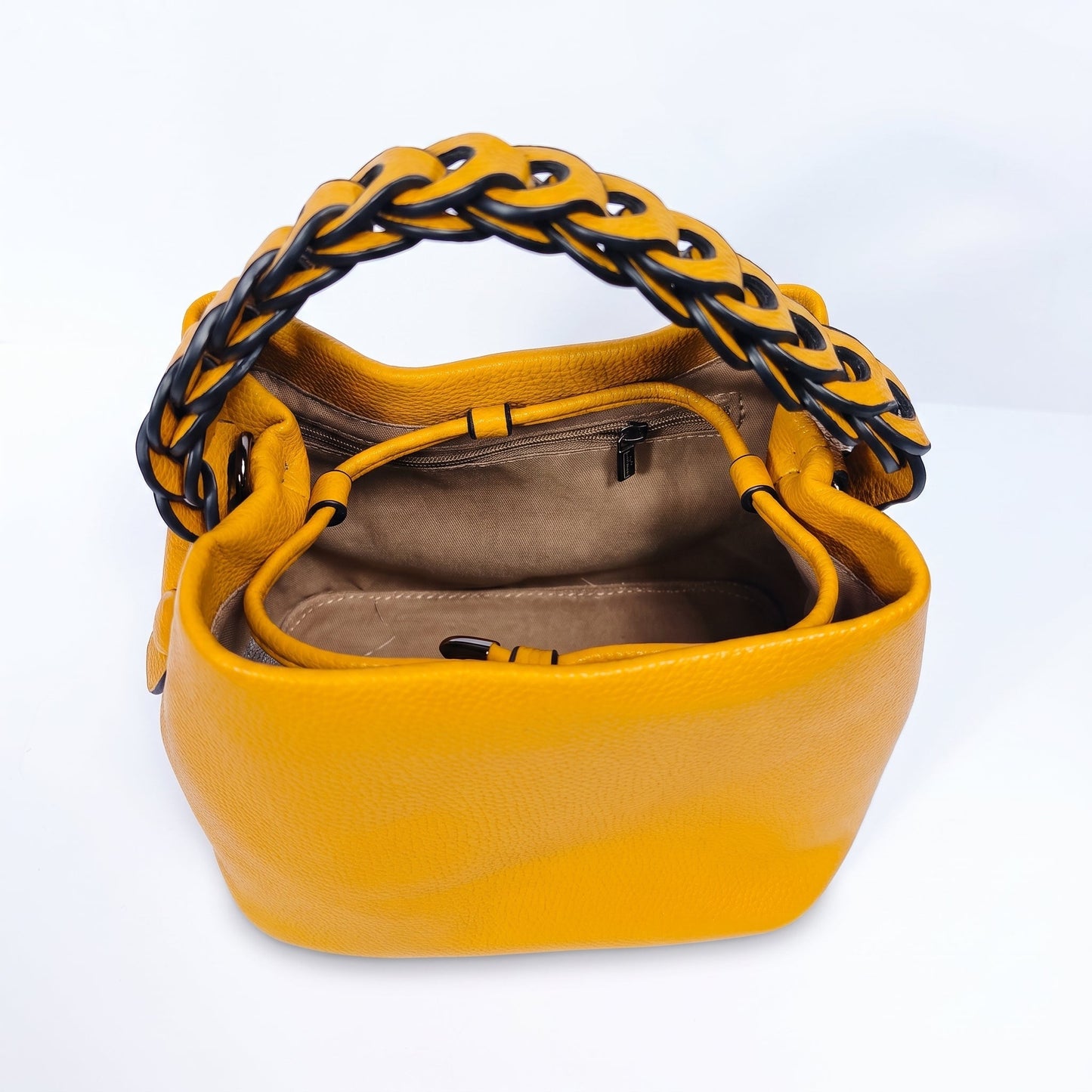 Stile Donna Bags - Borsa Secchiello Manico Intrecciato