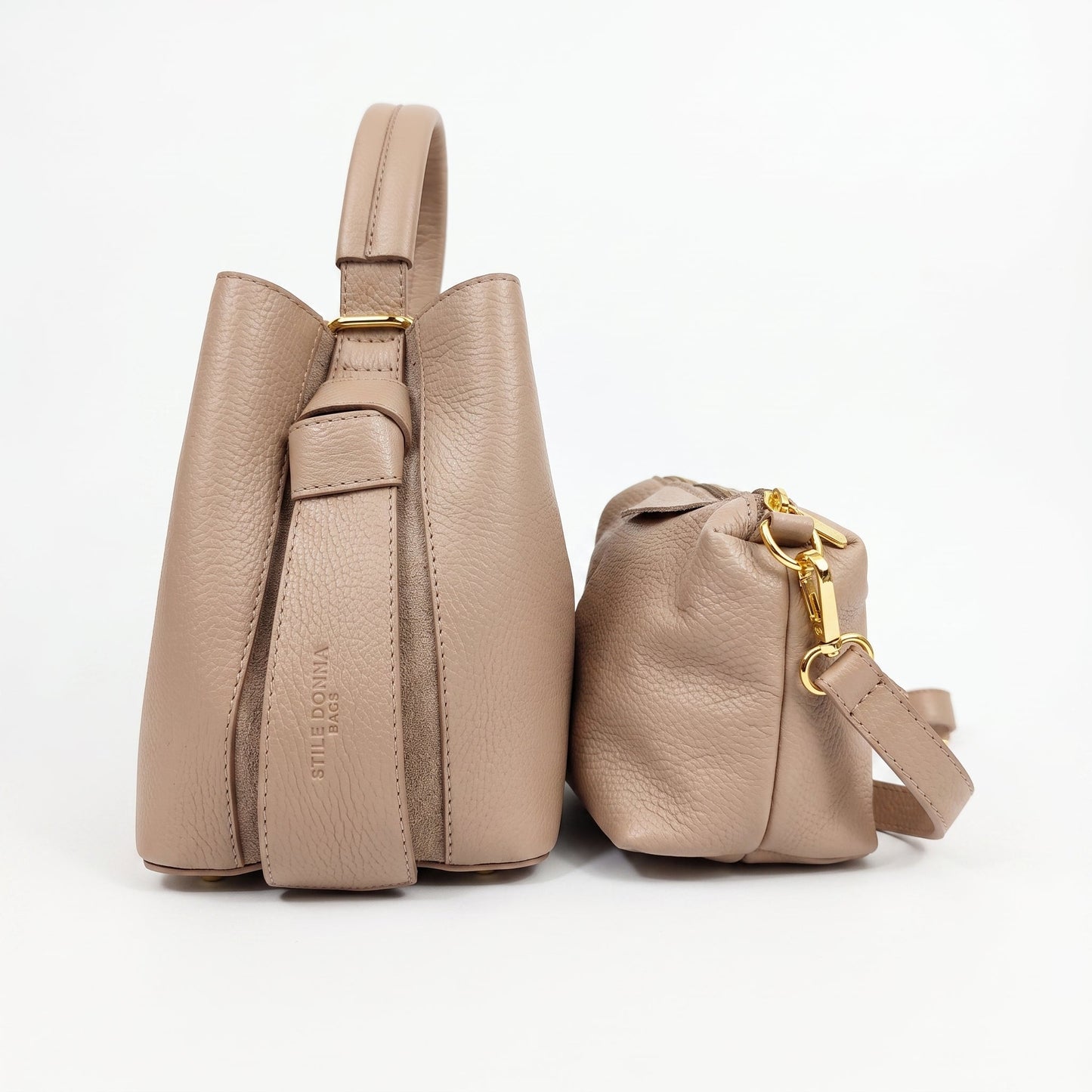 Stile Donna Bags - Borsa Secchiello in Vera Pelle
