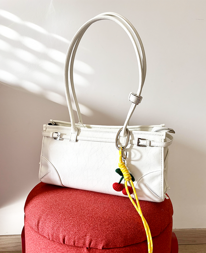 East–West Shoulder Bag — Genuine Italian Leather