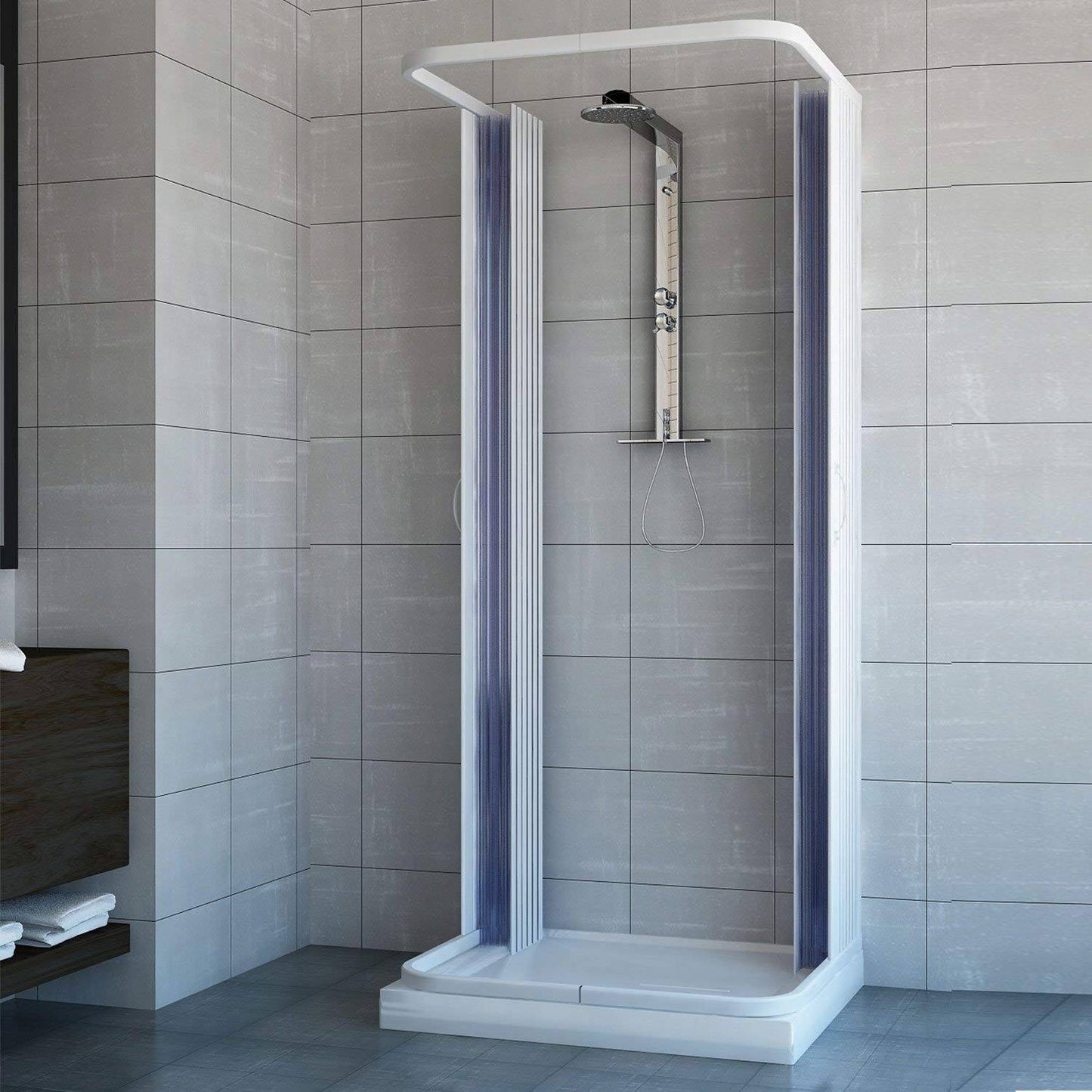Box doccia Ariete 3 lati 90x100x90 cm apertura centrale
