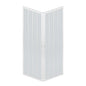 Libertè 80x80 cm PVC central folding shower enclosure — DIY kit, Made in Italy