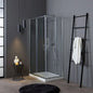 Lunario shower enclosure, chrome profile, clear glass, 70x90cm, 4mm
