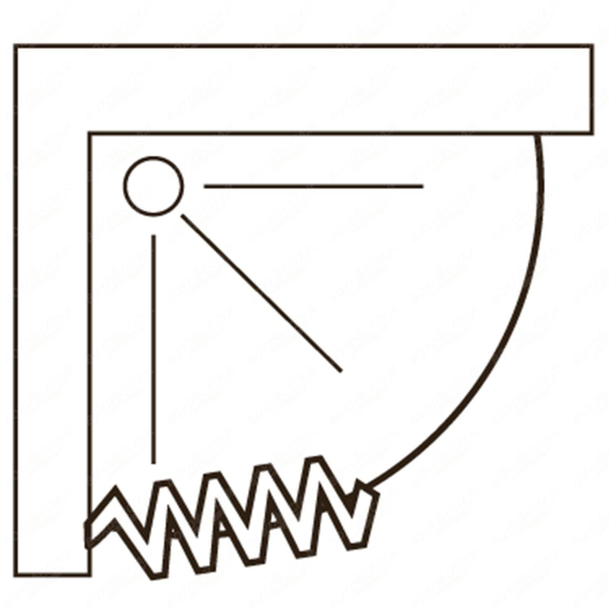 Scorpione shower enclosure 80x80cm side semicircular opening