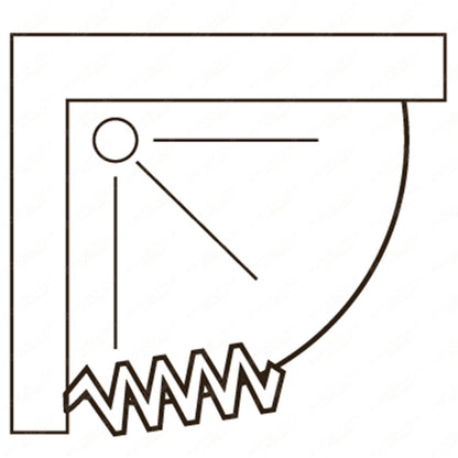 Scorpione shower enclosure 80x80cm side semicircular opening