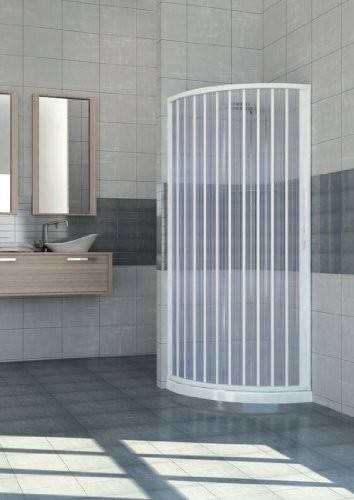 Scorpione shower enclosure 80x80cm side semicircular opening