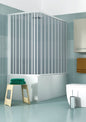 Galassia 70x170 cm PVC folding lateral shower screen — 1 door, Made in Italy