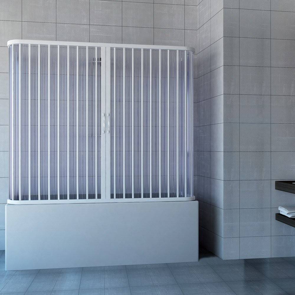 Nicla over-bath shower screen 3 sides 70x160x70cm with central opening