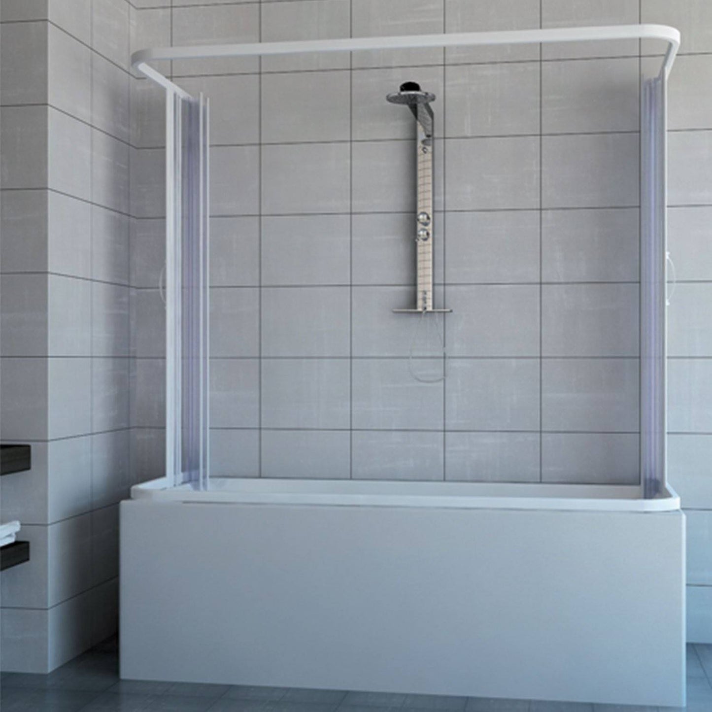 Box sopravasca Nicla 3 lati 70x170x70cm con apertura centrale