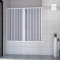 Nina over-bath shower screen wall-mounted 2 doors 170cm central opening