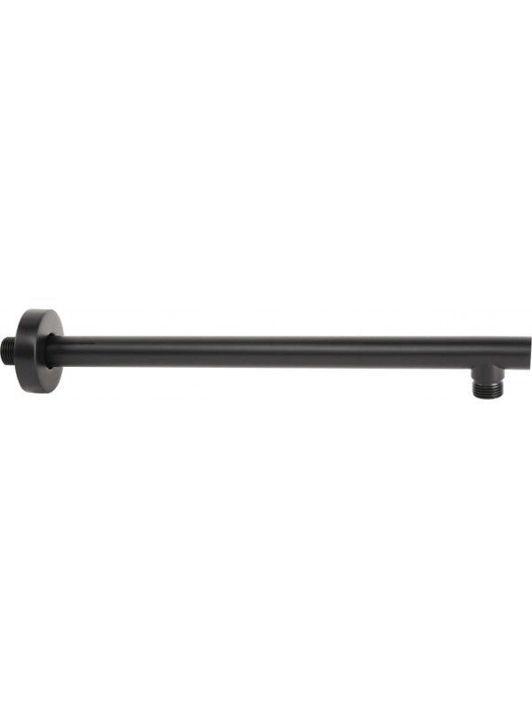 Braccio Doccia Tondo Top Line 35cm Nero Opaco metaform