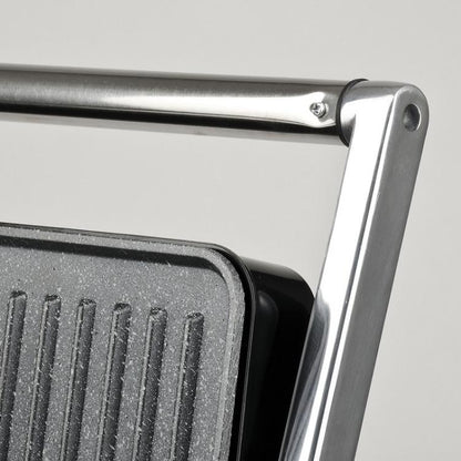 Girmi Elektrogrillplatte, Edelstahl, BS46, Thermostat, 30x24cm, 2000W
